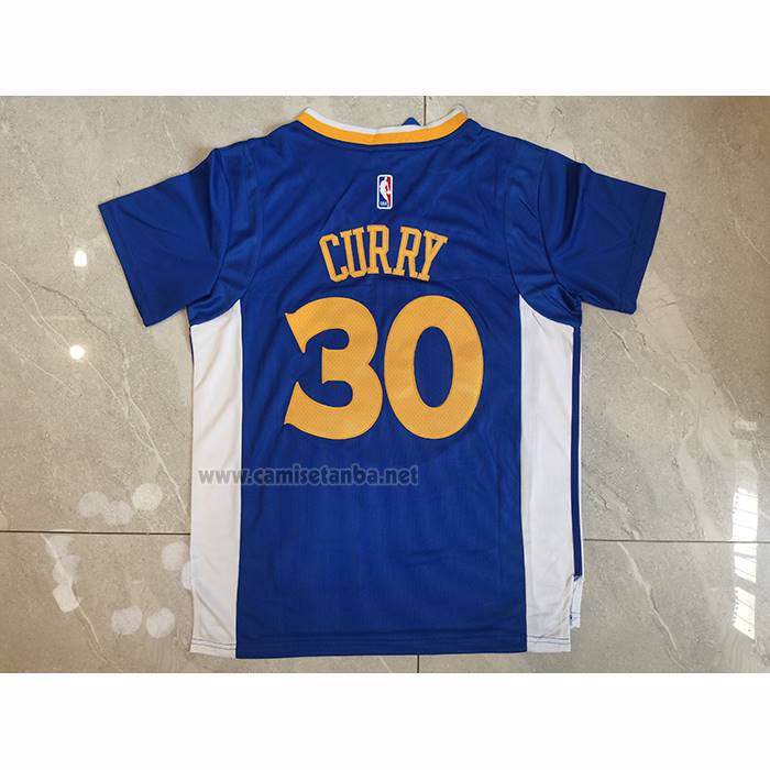 Camiseta Manga Corta Golden State Warriors Icon Curry NO 30 Azul